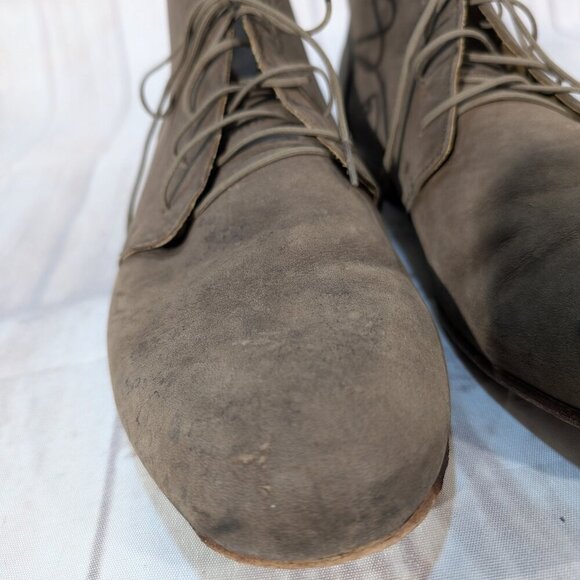 Nisolo Men's Khaki Green Suede Lace Up Everyday Chukka Boot Size 9.5 - Picture 2 of 9